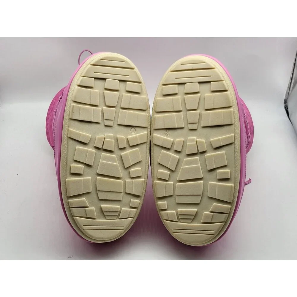 Steve Madden Mav Faux‎ Fur Lined Platform Booties Pink Womens Cold Weather NWOB